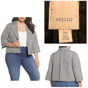 🖤SEJOUR GINGHAM CROPPED JACKET🖤